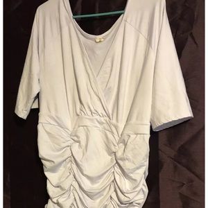 Low cut White Bodycon Dress Plus Size 4x